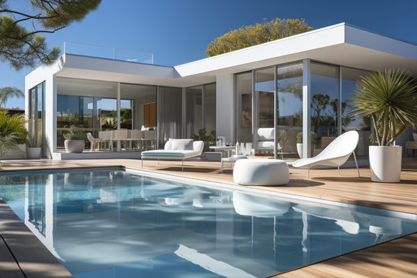 De quelle couleur sera l'eau de ma piscine en coque blanche ?