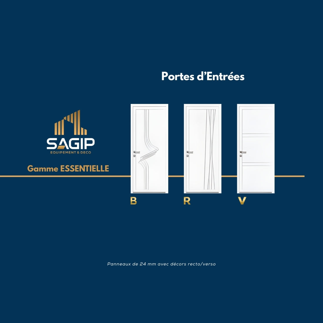 Porte d'entrée en PVC 