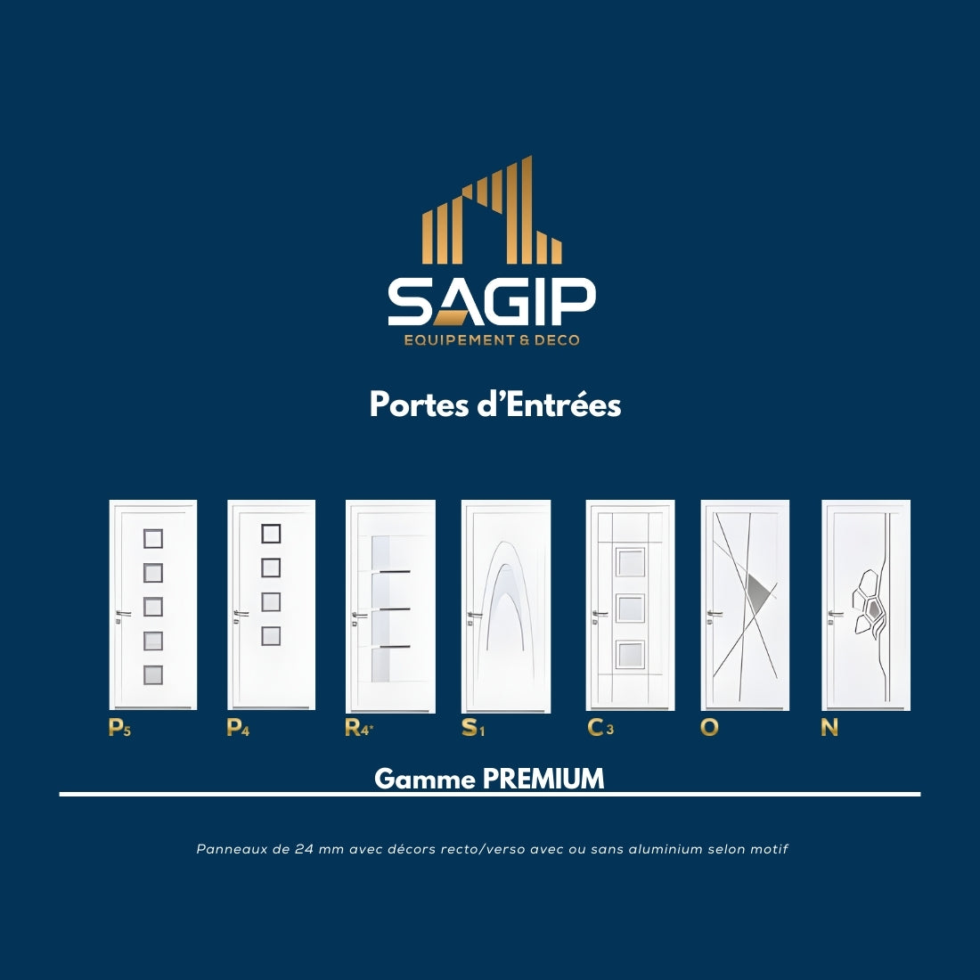 PORTE D'ENTRÉE PVC - Premium