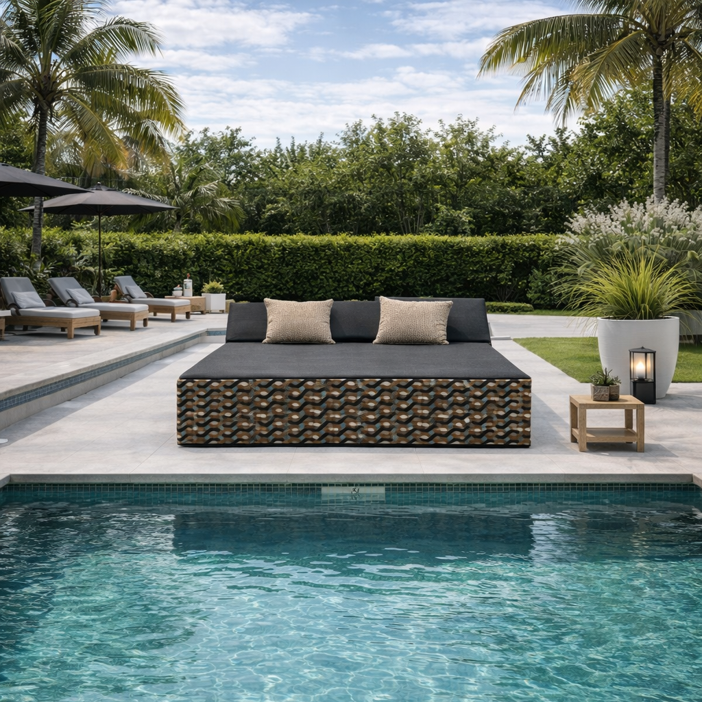 BED DE PLAGE ET PISCINE 