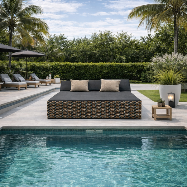 BED DE PLAGE ET PISCINE "MEGEVE" - Cozip