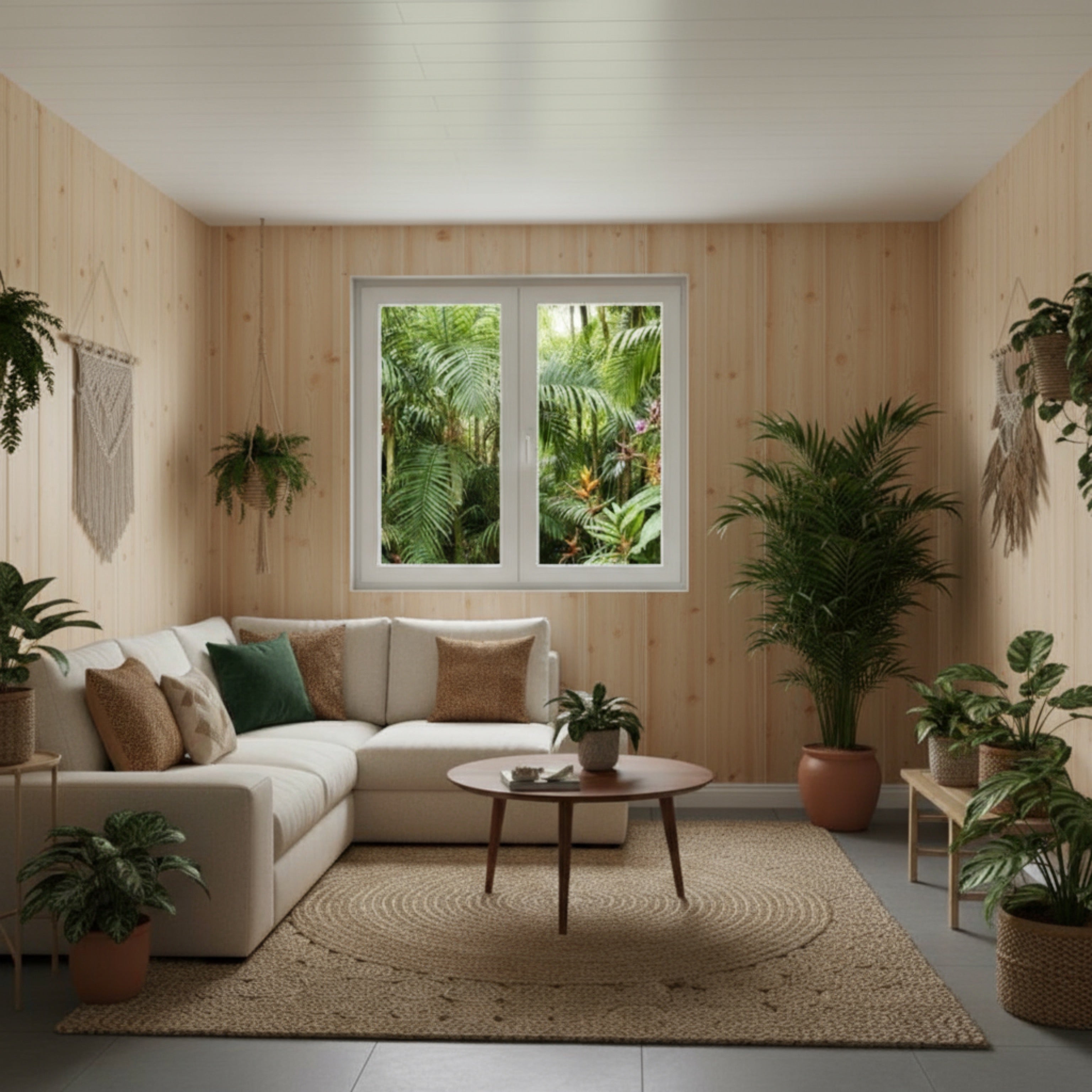 LAMBRIS ALVEOLAIRE 20 CM PIN CLAIR LISSE - Pack 5 lames PVC intérieur