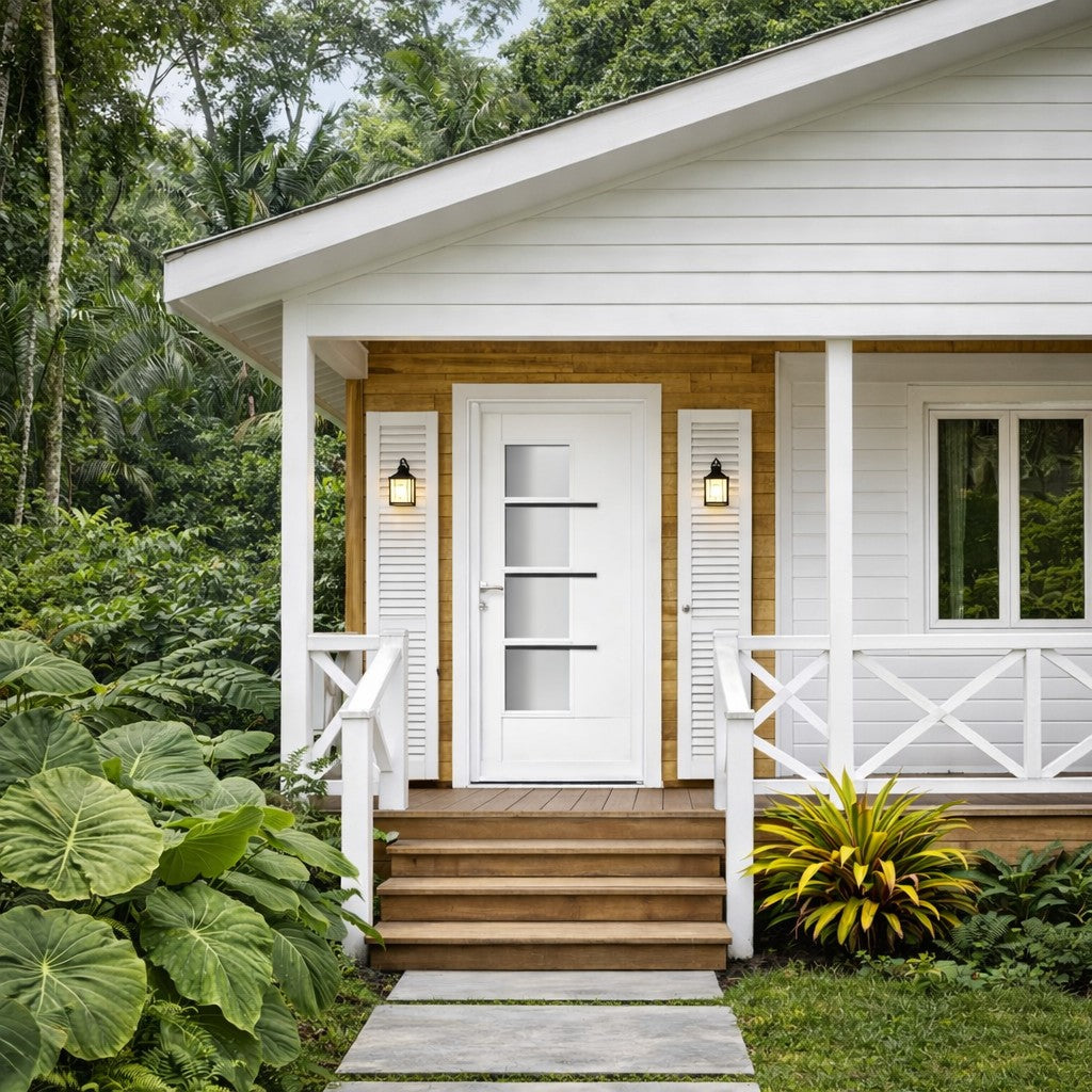 Porte d'entrée en PVC 