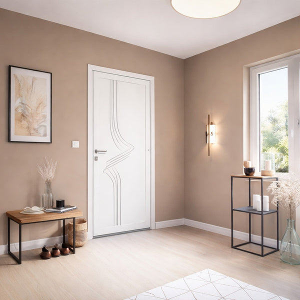 Porte d'entrée en PVC 