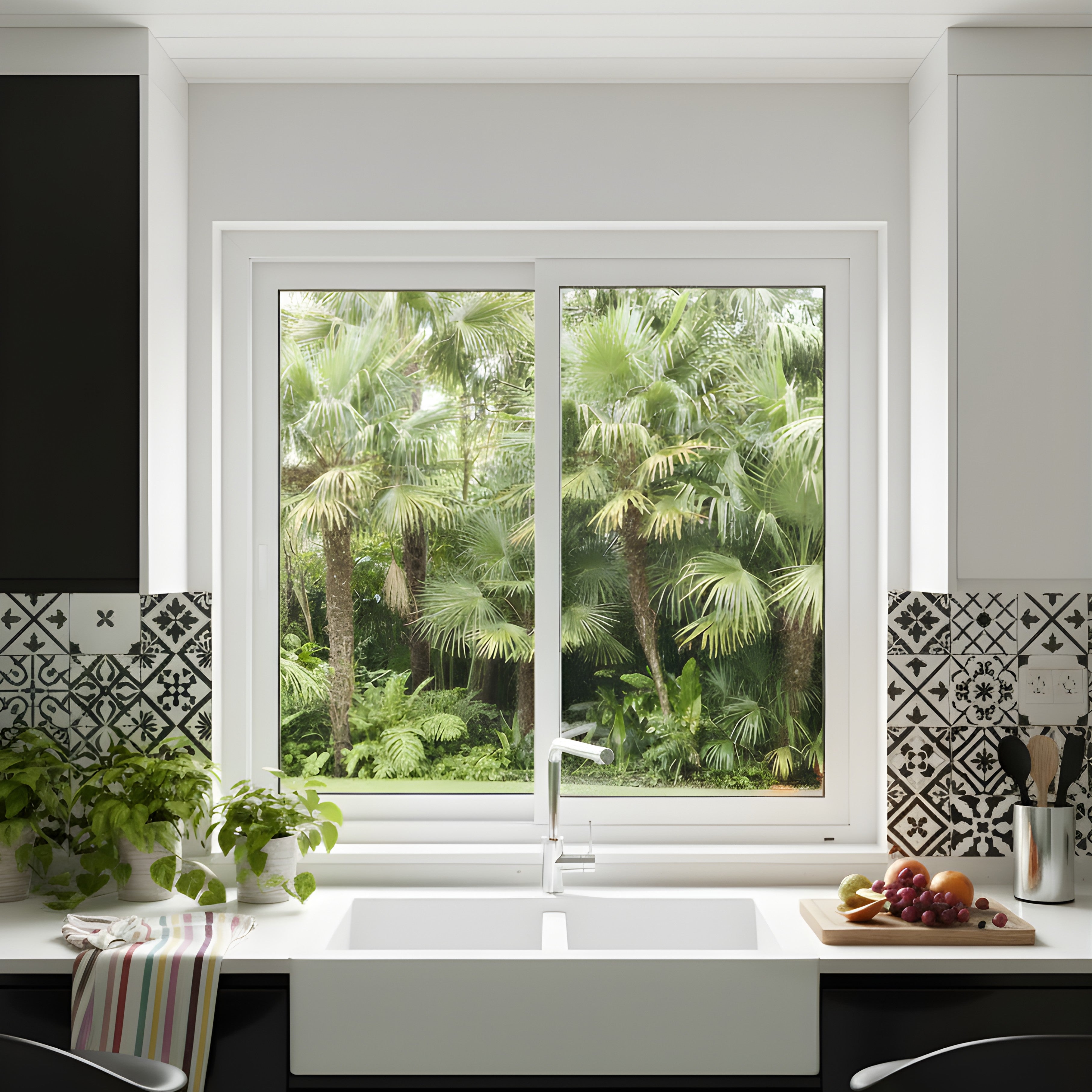 FENÊTRE PVC 2 VANTAUX COULISSANTE