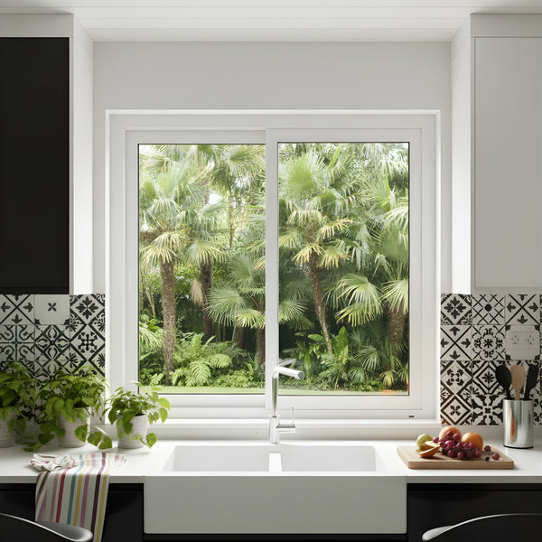 FENÊTRE PVC 2 VANTAUX COULISSANTE