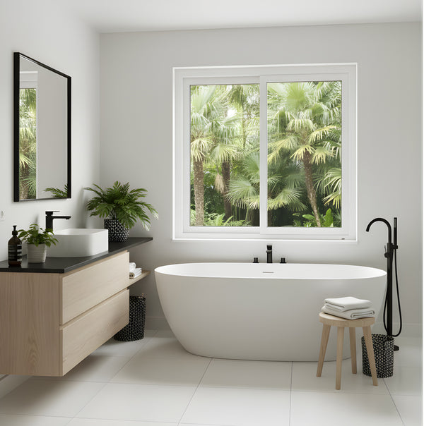 FENÊTRE PVC 2 VANTAUX COULISSANTE