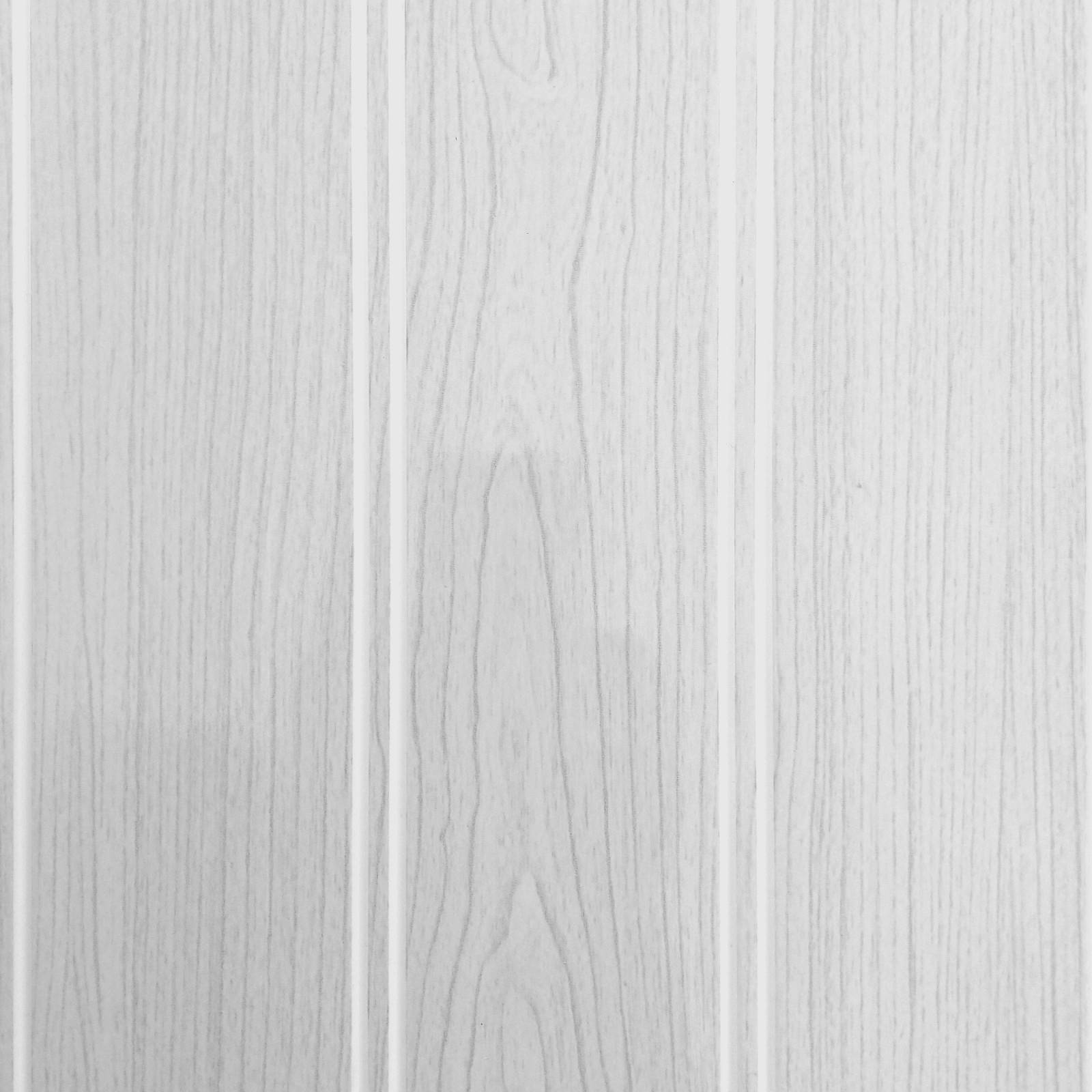 LAMBRIS ALVEOLAIRE 25 CM BOIS GRIS CLAIR RAINURE - Pack 5 lames PVC intérieur