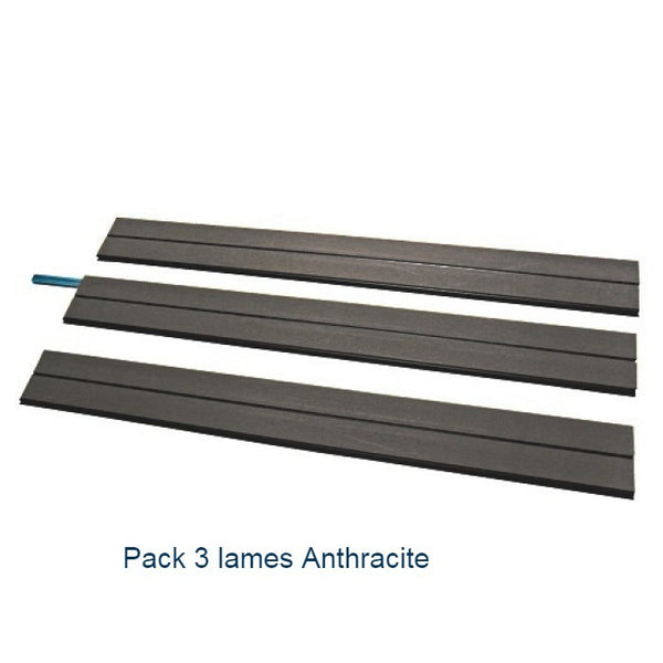 Lames en composite pour clôture - gris anthracite Océwood