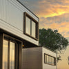 Maison bardage gris clair