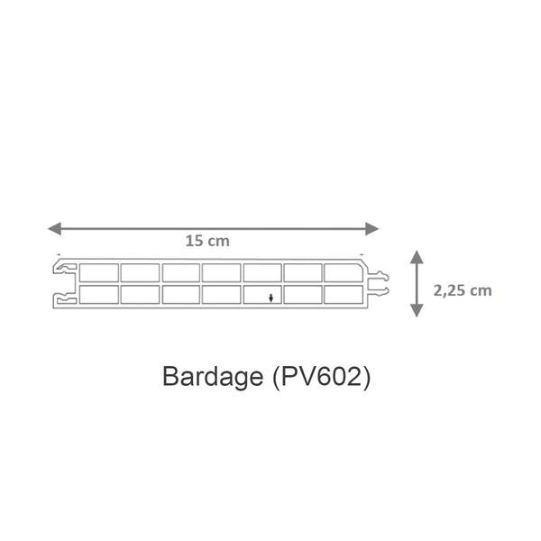 Bardage en lame de PVC