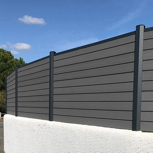Lames en composite pour clôture - gris anthracite Océwood