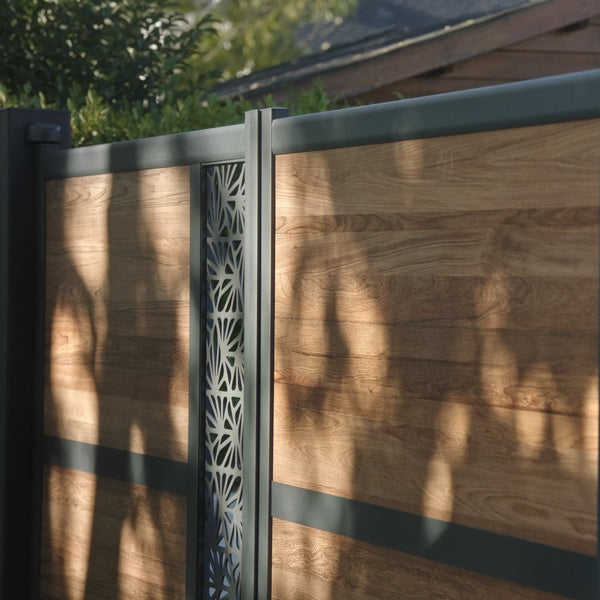 CLÔTURE PACK 3 LAMES OCÉWOOD - Tech.Sture®  Teck
